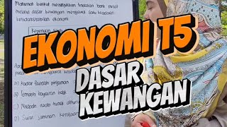 Percubaan SPM 2023 Terengganu  Ekonomi Tingkatan 5 Dasar Kewangan [upl. by Eirrak582]