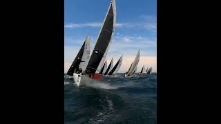 R9 first windward mark rounding J80 2024 North American championship [upl. by Oirramed]