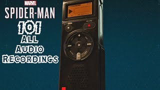 SpiderMan PS4 101  ALL Audio Recordings [upl. by Ittam]