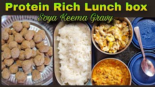 சோயா கறி  மீல்மேக்கர் கிரேவி  Soya Keema gravy  Egg  Lunch box recipe in tamil [upl. by Heather]