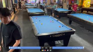 10Ball Invitational T3 2023 Semi Final William Wu vs Louis Meyer [upl. by Inoy352]