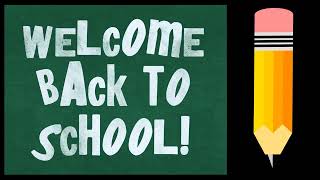 Welcome  Back To School  Background Banner  9 [upl. by Adnilema996]