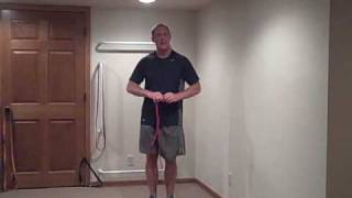 Resistance Band Training Tip for shortening the band [upl. by Nagle]