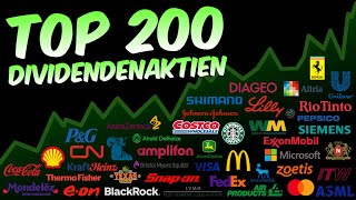 200 beliebte Dividendenaktien  Ranking 2024 [upl. by Ahsaten]