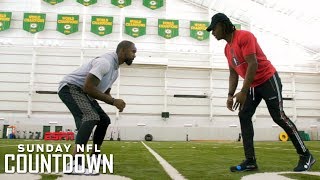 Packers WR Davante Adams demonstrates his release off the line  NFL Countdown  ESPN [upl. by Acsecnarf]