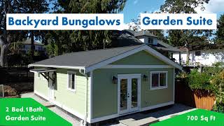 Backyard Bungalows  Garden Suite  Vaulted Ceiling and More [upl. by Dlorad826]