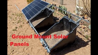 Ground Mount Solar Panels with ROCKS [upl. by Entsirhc]