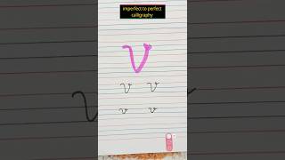 how to write a cursive letter V in small and capital cursivewriting perfect cursive [upl. by Nahte]