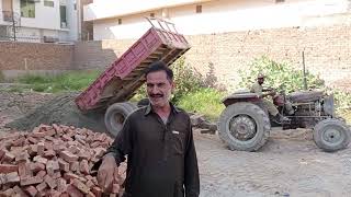 Pakistan famous shooter driver tractor trolley full load ShahzaibSaraiki [upl. by Llennol737]