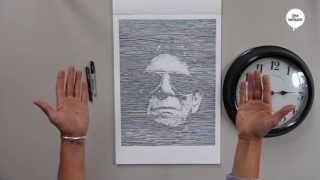 Lou Reed speeddrawing linear portrait  Lex Wilson [upl. by Nadnarb4]