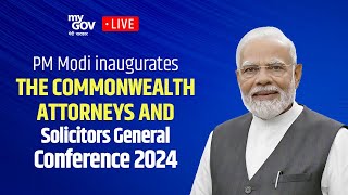 PM Modi inaugurates the Commonwealth Attorneys and Solicitors General Conference 2024 [upl. by Guildroy940]