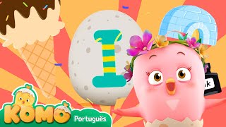 Alfabeto I  Inglês com o Komo  Komo O Pintinho Carinhoso  Animação [upl. by Enileuqcaj708]