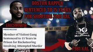 BOSTON RAPPER ERICSNOWW SENTENCED TO 15 YRS FOR THE MARCH 2019 SHOOTING OF 7981 KAL Boston [upl. by Collis]