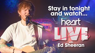 Stay in and watch Ed Sheeran perform at Heart Live 🎤 [upl. by Nahtahoj]