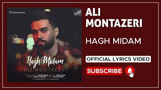 Ali Montazeri  Hagh Midam I Lyrics Video  علی منتظری  حق میدم [upl. by Sotsirhc]