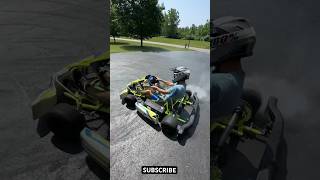 ELECTRIC GoKart Shreds Tires Off shorts [upl. by Deyes]