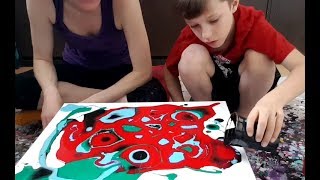 Fluid Painting With My Son Jordan [upl. by Theran]