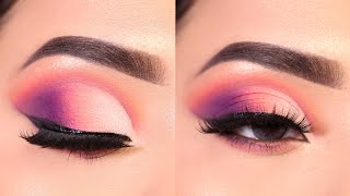 Very easy CUT CREASE eyeshadow Look  Very Easy step by step Eye Makeup Shilpa [upl. by Ennoval]