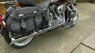 Harley Davidson Heritage Softail Classic Vance amp Hines True Duals Fishtails HD [upl. by Che]