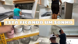 MAIS UMA PARTE FINALIZADA  LIMPEI O ARMÁRIO NOVO  FAXINA PESADA NA COZINHA NOVA  NEM ACREDITO [upl. by Lyndsie]