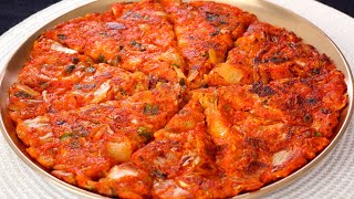 Kimchi Pancake Kimchijeon 김치전 [upl. by Bolling31]