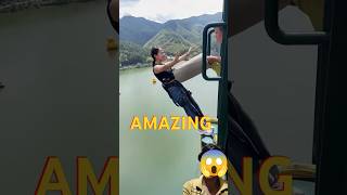 Bungee jump 😳😳 shorts bungeejump adventure yt ytshort short [upl. by Magdalene669]