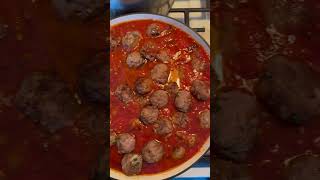 Meatball Marinara food cook cooking meatballs marinara [upl. by Farnham]