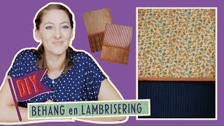 Knutselen amp DIY  Behang amp Lambrisering  Muizenhuis Tutorial [upl. by Tony]