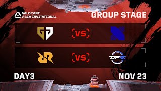 GEN vs DRX  RRQ vs DFM  Group Stage  DAY 3  VALORANT Radiant Asia Invitational [upl. by Sevart]