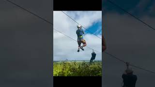 ZIP LINING in Casela Nature Parks MAURITIUS [upl. by Eixirt]