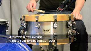 8 Custom Metal Shell Snare Drums [upl. by Neva]