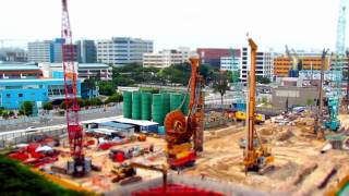 CanonSX30IS MiniatureEffectTimeLapse Test Downtown Line  MacPherson MRT [upl. by Soilisav724]