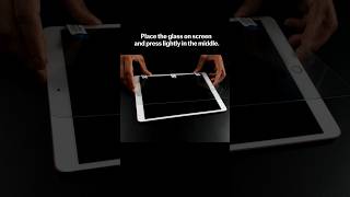 How to Apply Tempered Glass Screen Protector Apple iPad ipadpro ipad appleipad [upl. by Smaoht]