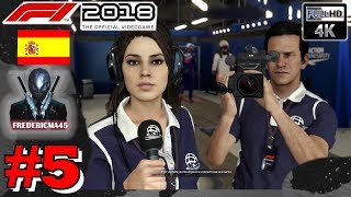 F1 2018 FR Mode Carrière Essai amp Grand Prix Barcelone  Espagne 5 4k 60fps Ultra [upl. by Narrad117]