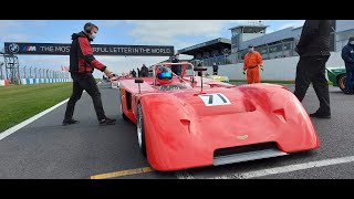 Chevron B19 Masters Historic Sports Cars Donington 2021 [upl. by Ecinahs]