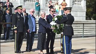 OXI WreathLaying Ceremony by General Poppas Ambassador Nassika George Logothetis and John Calamos [upl. by Anidene]