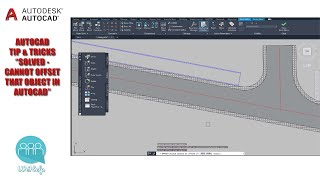 AutoCAD Tip and Tricks  quotCannot offset that objectquot in AutocadSolved [upl. by Cirtemed]