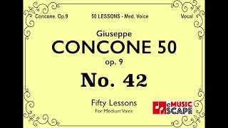 Concone 50 Op9 No42 Medium Voice 콘코네 중성용 [upl. by Flanna]