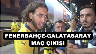 21 Eylül 2024 FenerbahçeGalatasaray Stadyum Çıkışı Taraftar Röportajları [upl. by Akirdnuhs]