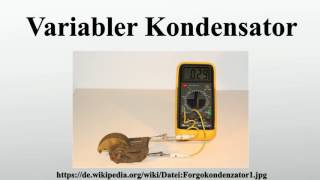 Variabler Kondensator [upl. by Kennard]