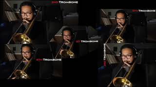 Sinfonia and Chorus of Spirits from Orfeo By Claudio Monteverdi  Quintet Trombone Cover [upl. by Silenay]