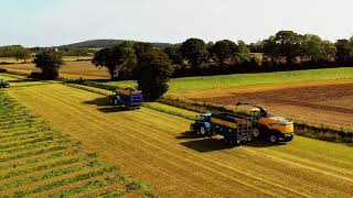 GRASSFANS  Silage with AH Drone Photography [upl. by Htnnek]