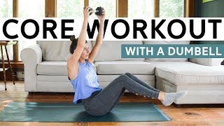 15Minute Core Workout with a Dumbbell [upl. by Sarazen]