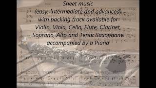 Bach Arioso EASY COVER SHEET MUSIC clarinet amp piano [upl. by Demetra]