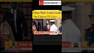 Citizen TV Presenter Lilian Muli speaks on the phone while on live stream unknowingly [upl. by Victoir671]