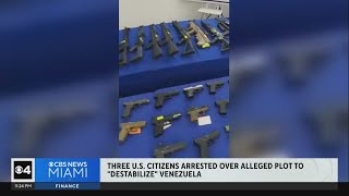 3 US citizens arrested over alleged plot to quotdestabilizequot Venezuela [upl. by Otina]