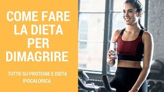 Dieta per dimagrire come va strutturata [upl. by Gnivre340]