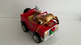 2007 Gemmy Grandma Got Run Over Reindeer Musical Animated Deer Light Up Jeep [upl. by Aeet554]