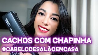 Como fazer cachos rápidos com chapinha  Beleza da Gente [upl. by Corneille]