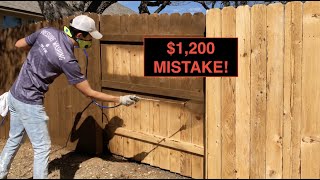 DONT MAKE THIS MISTAKE 🎨 Watch this before you stain a fence [upl. by Terti683]